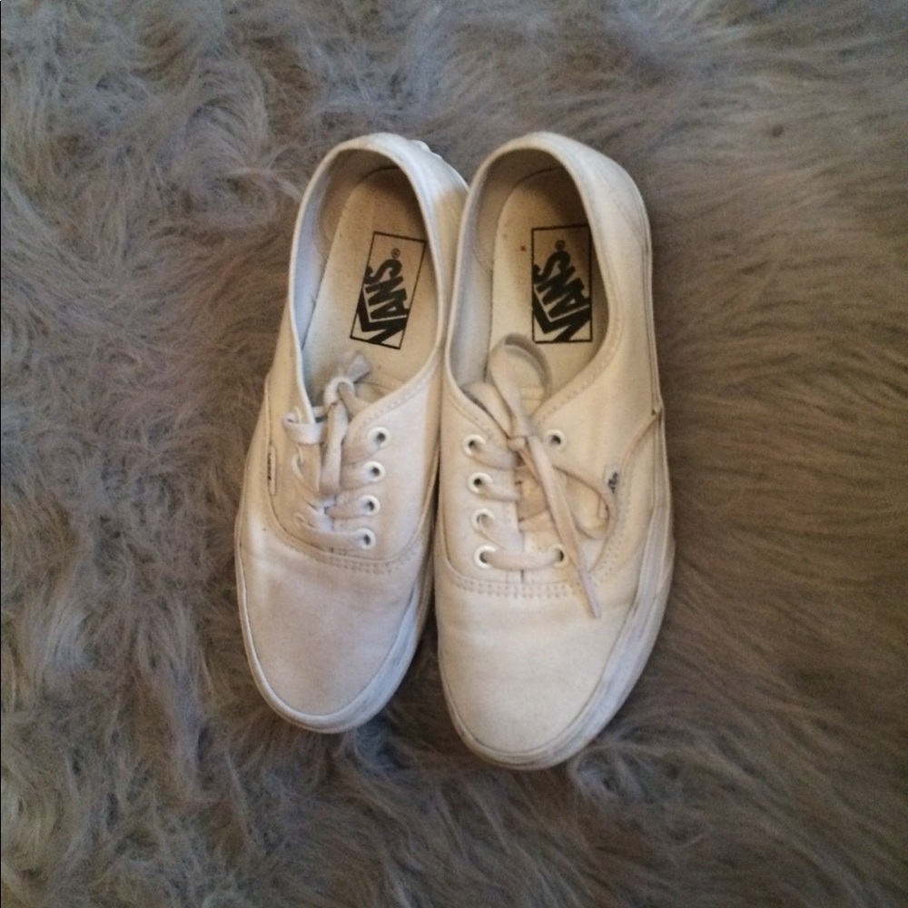 White Vans Size 7